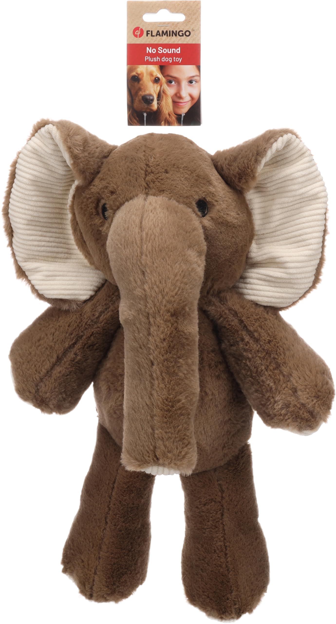 Flamingo TOY FANNIE ELEPHANT BROWN L 22x11x40CM
