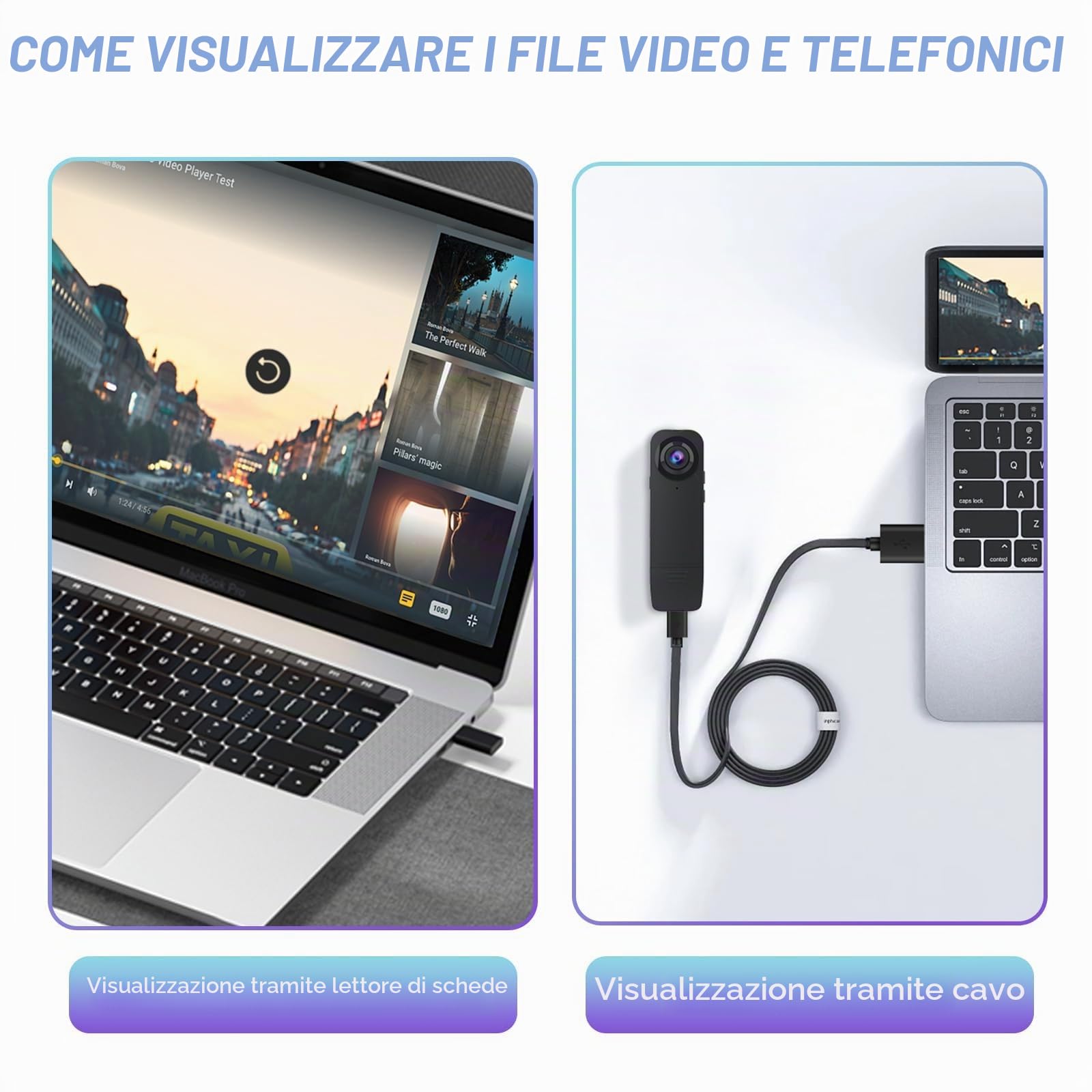 kaysunlink 1080P Body Camera con Scheda da 64 GB, Telecamera POV con Visione Notturna, Videocamera Portatile Tascabile per Sport, Vlogging, Viaggi, Sicurezza e Lavoro, Nero