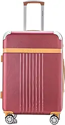 Mala de Viagem Média Athena Rígida ABS, Para Despacho 23kg, com 4 Rodas Duplas 360º, Cadeado TSA e Zíper Expansível