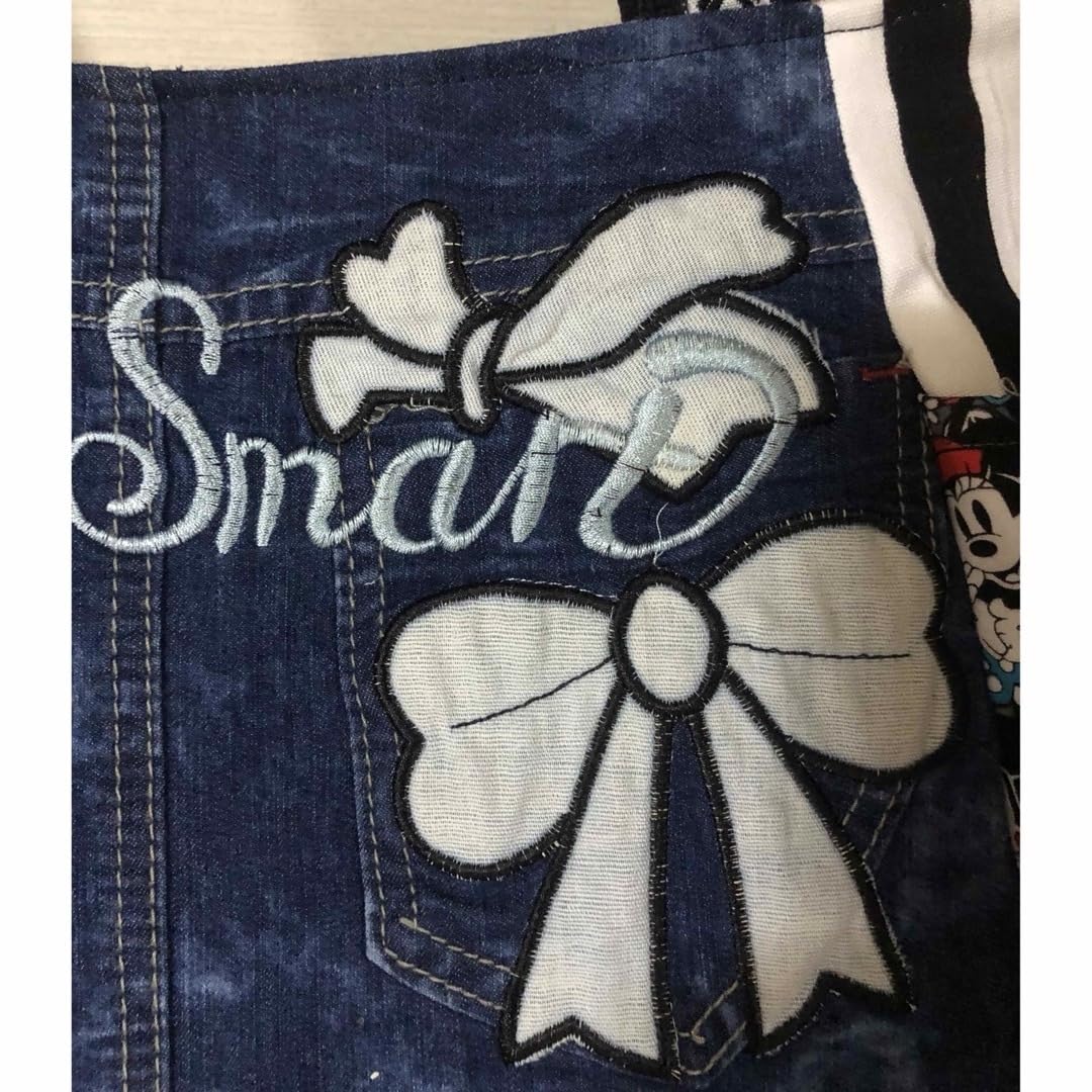 Amazon.co.jp: まんまるトートバッグ(M) トレーナー＆デニムリメイク