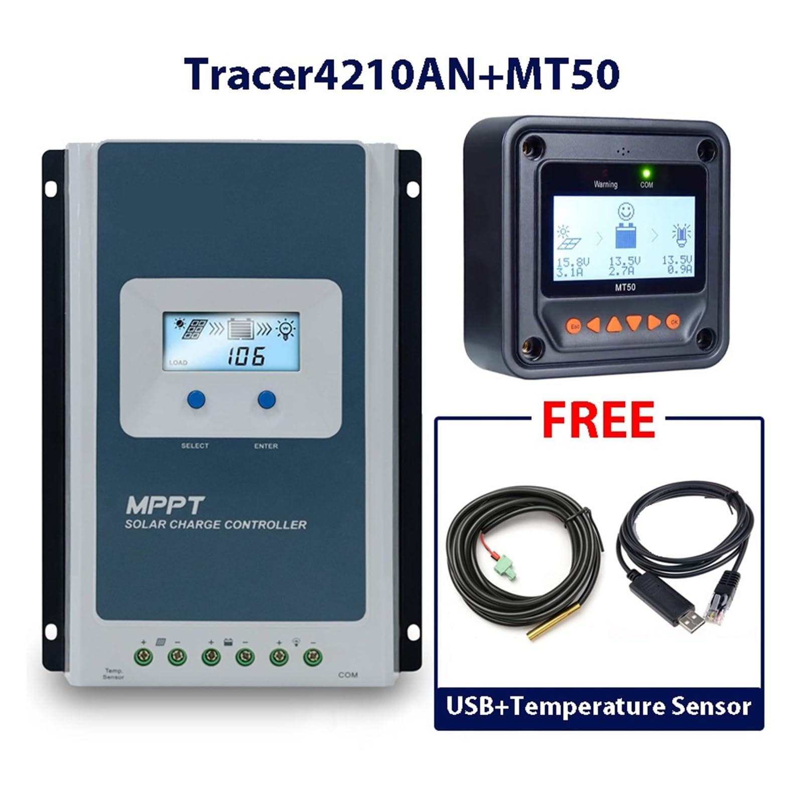 Regolatore di carica solare, Controller Solare MPPT 40A 12/24V Regolazione Automatica