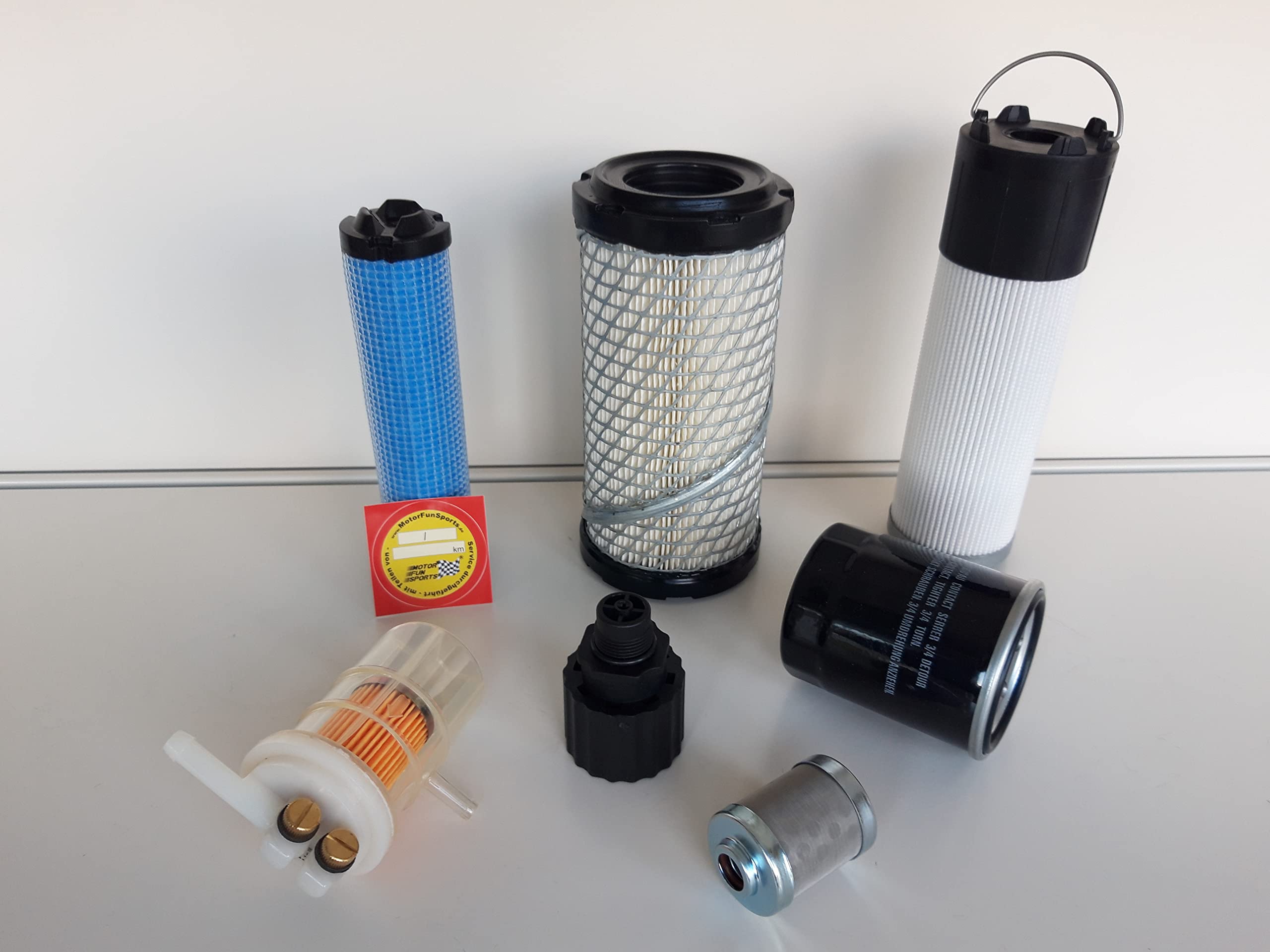 Filter - Set (groß) passend für Schaeff HR 12 Ölfilter, Luftfilter, Kraftstofffilter, Hydraulikfilter