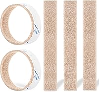 Vista 25 de Tiras de fieltro con respaldo adhesivo, tiras de fieltro para muebles, paquete de 20 piezas de 1/2 x 6 pulgadas, tiras de fieltro adecuadas