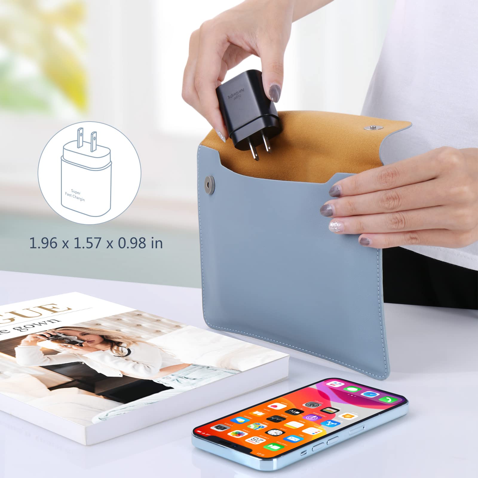 Costyle Caricatore super veloce di tipo C, blocco di ricarica da parete USB C da 25 W, blocco di ricarica super veloce con cavo USB C lungo 3 m per Samsung Galaxy S24 S24Ultra S24+ S23 S23Ultra S22