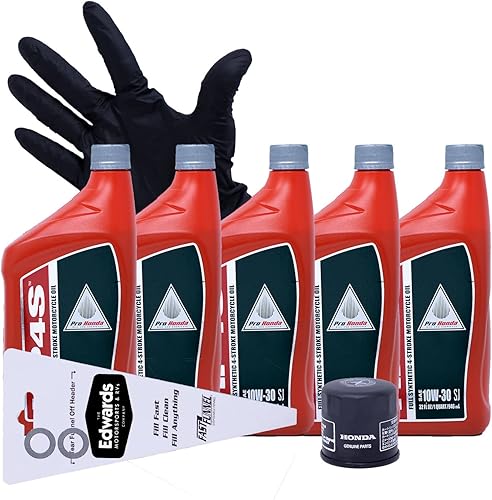 Kit de cambio de aceite Edwards para Honda Africa Twin Manual Trans 2016-2019 (totalmente sintético)