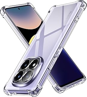 جراب شفاف ضد الصدمات متوافق مع هاتف شاومي ريدمي نوت 14 برو بلس 5G