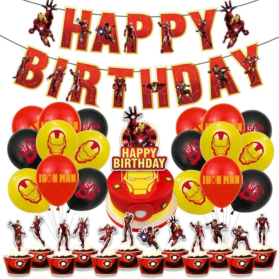 Amazon | アイアンマン 誕生日 飾り付け お誕生日 バルーン