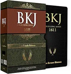 Bíblia King James 1611 de Estudo Holman - Preta 6ª EDIÇÃO
