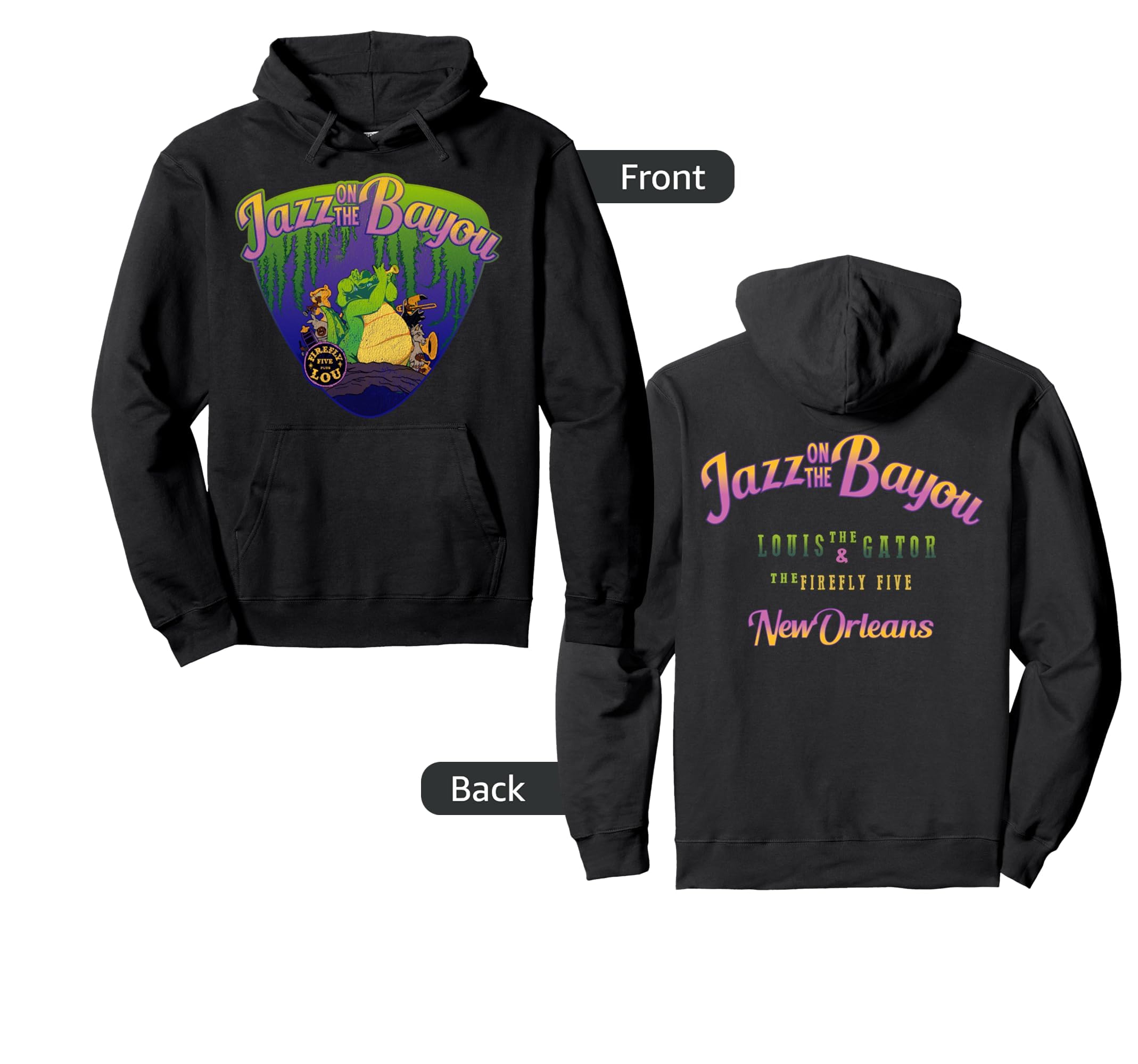 Disney The Princess And The Frog Jazz On The Bayou Vintage Pullover Hoodie