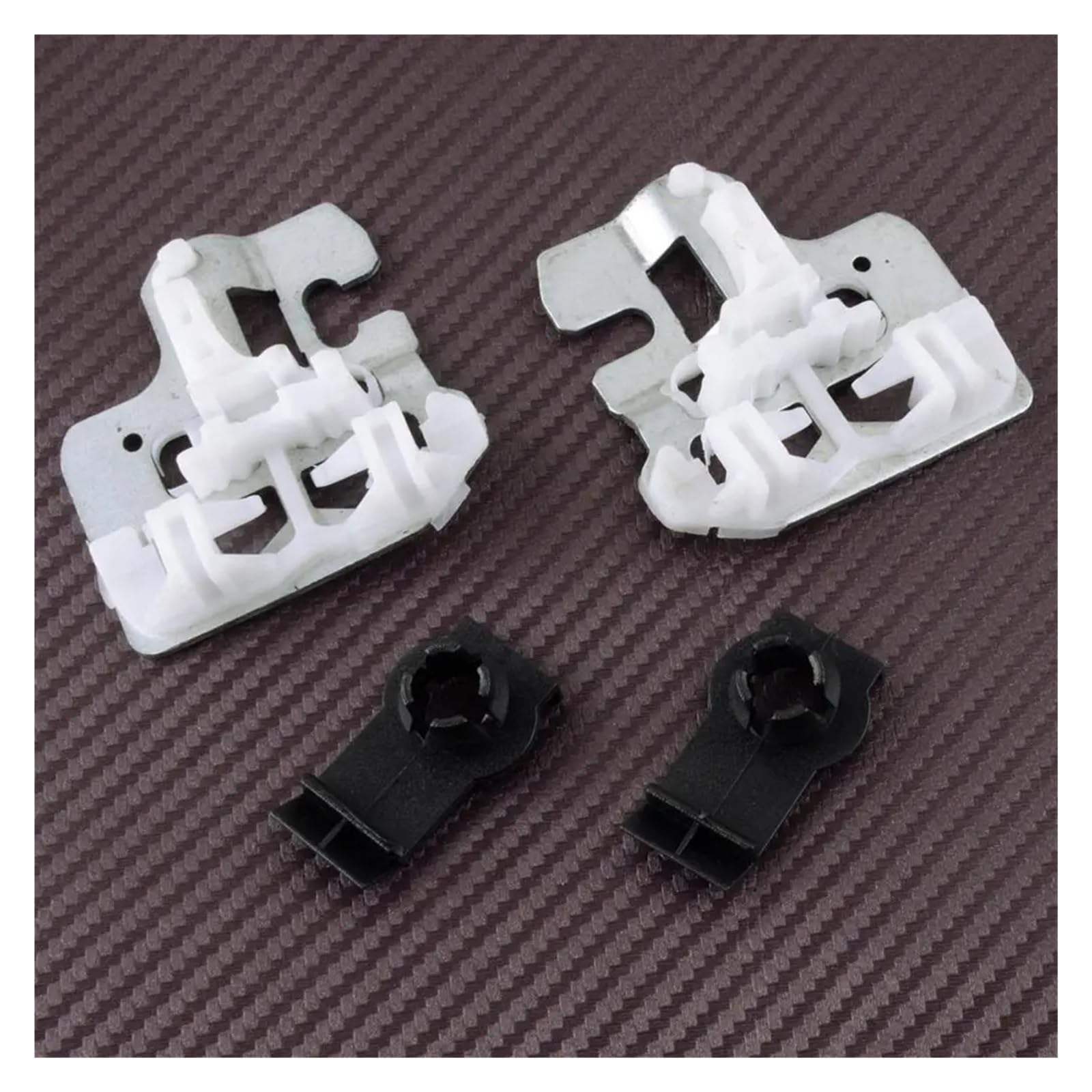 SAMWDK Glass Lifter 4piece/Set Front Left & Right Window Regulator Repair Clips 51357125059 Fit for BMW X5 E53 2000 2001 2002 2003 2004 2005 2006 Car Window Regulator