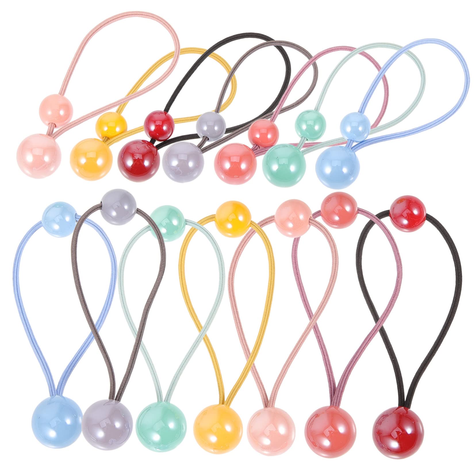 Healeved 84piezas Gomas Para Cabello Bolitas Dobles Accesorios Elásticos Coloridos Para Niñas Para Peinados y Uso Diario
