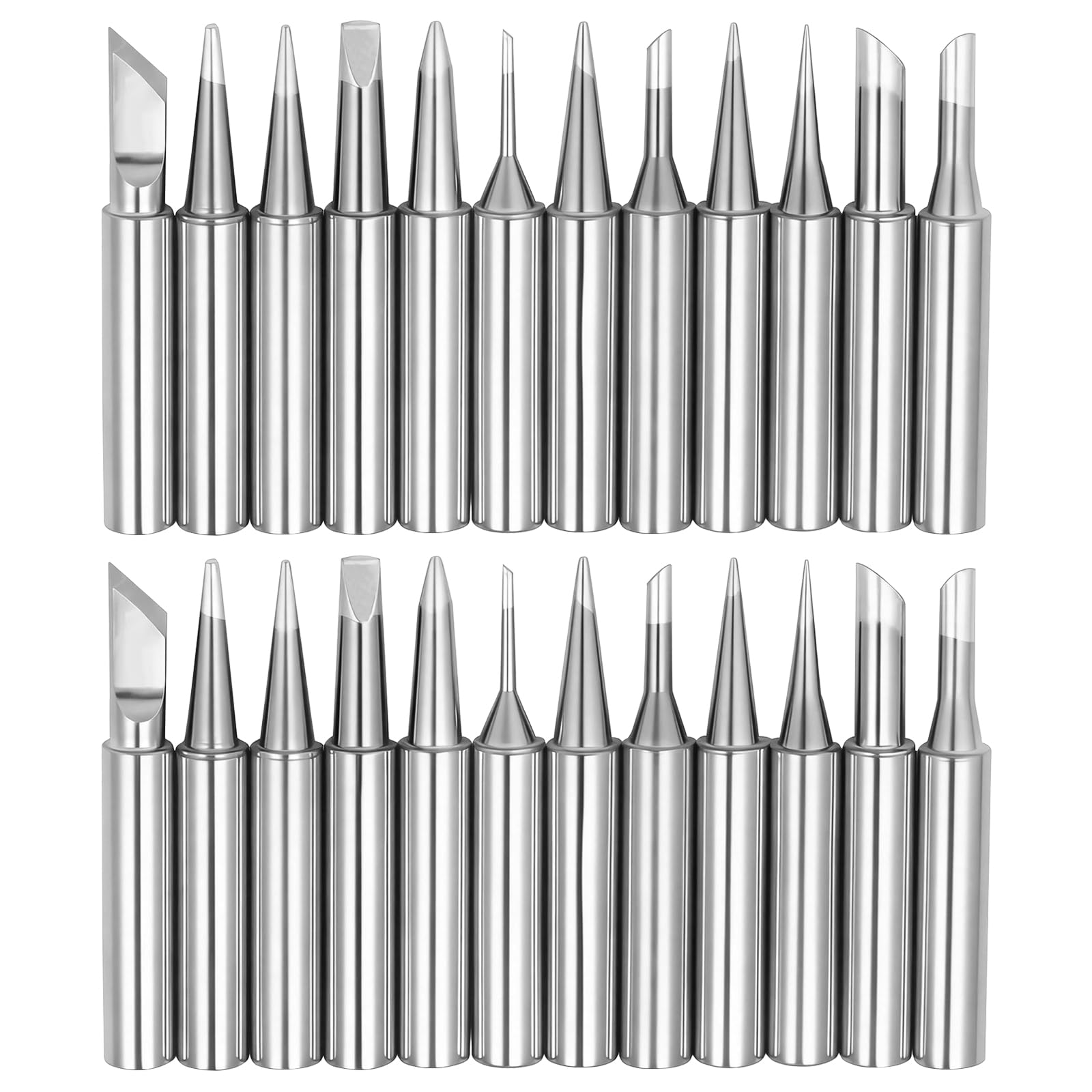 2 Sets T18 Series Replacement Soldering Iron Tips Compatible with Hakko FX-600 FX8801 FX-888D FX-888 Other Soldering Stations