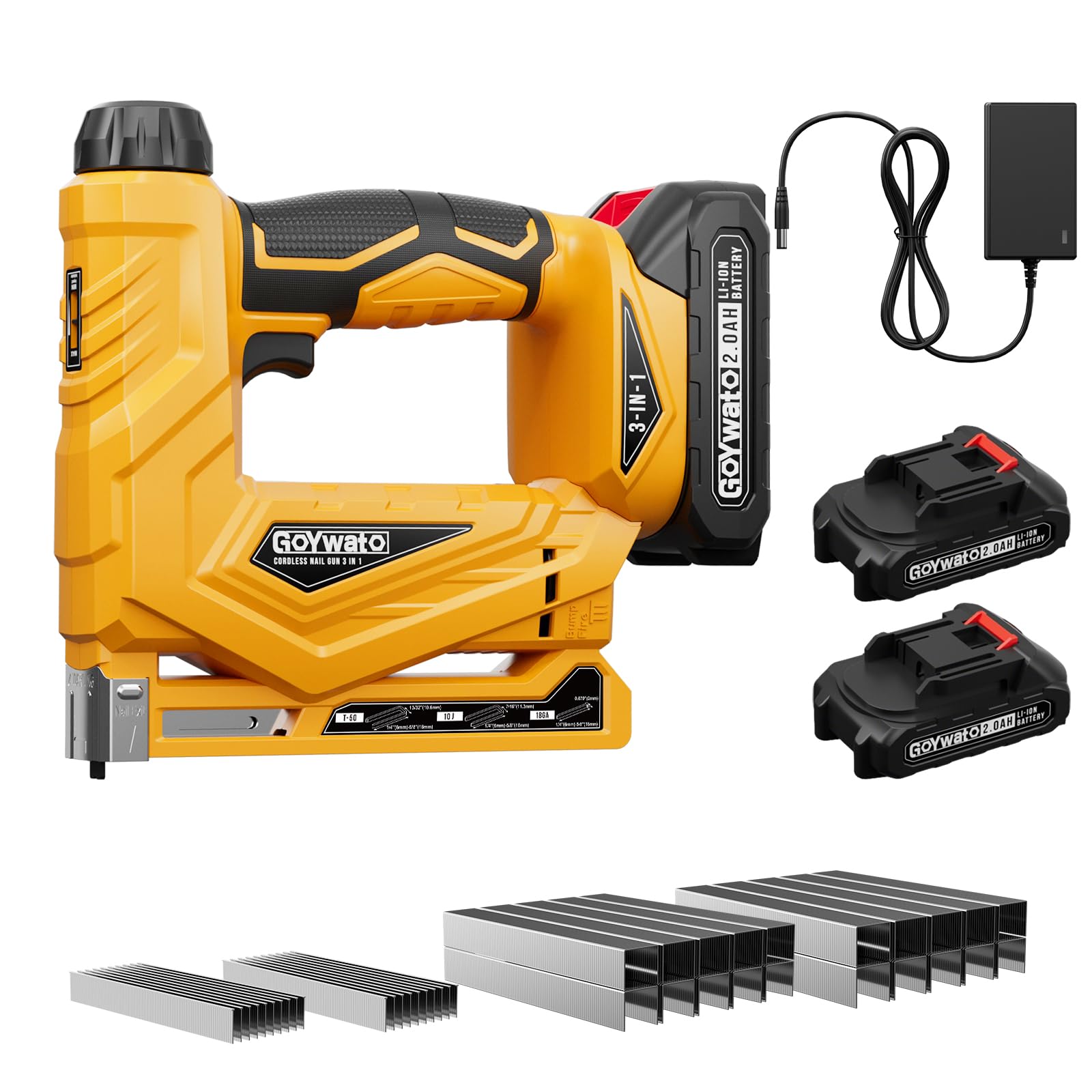 3-in-1 Cordless Staple Gun - Brad Nailer & More -1 3-in-1 Cordless Staple Gun - Brad Nailer & More -1