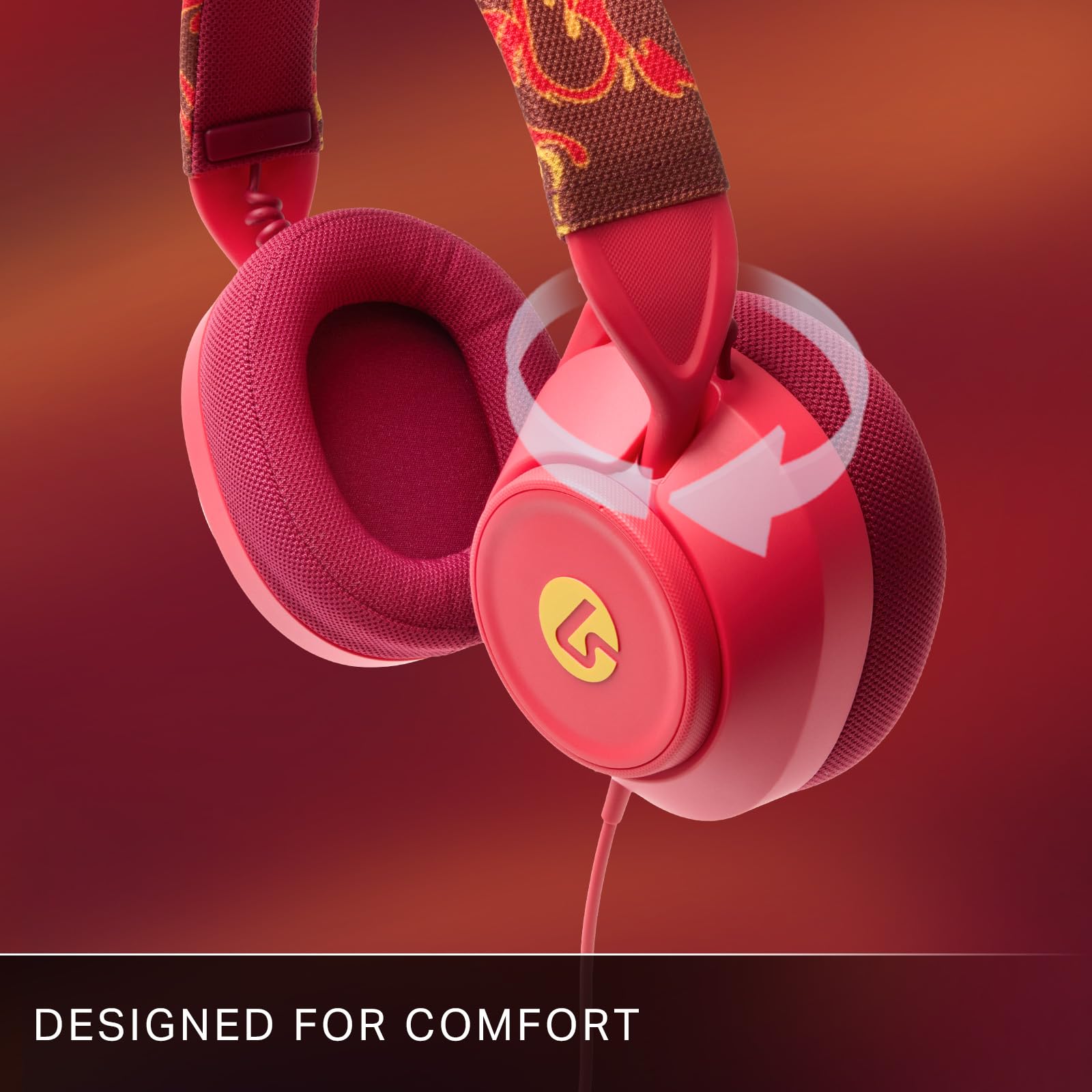 Cuffie da gioco cablate LucidSound LS10X Gen 2 per Xbox Series X|S - Incendio rosso, licenza ufficiale, comfort superiore, controlli audio rapidi, microfono flip-to-mute