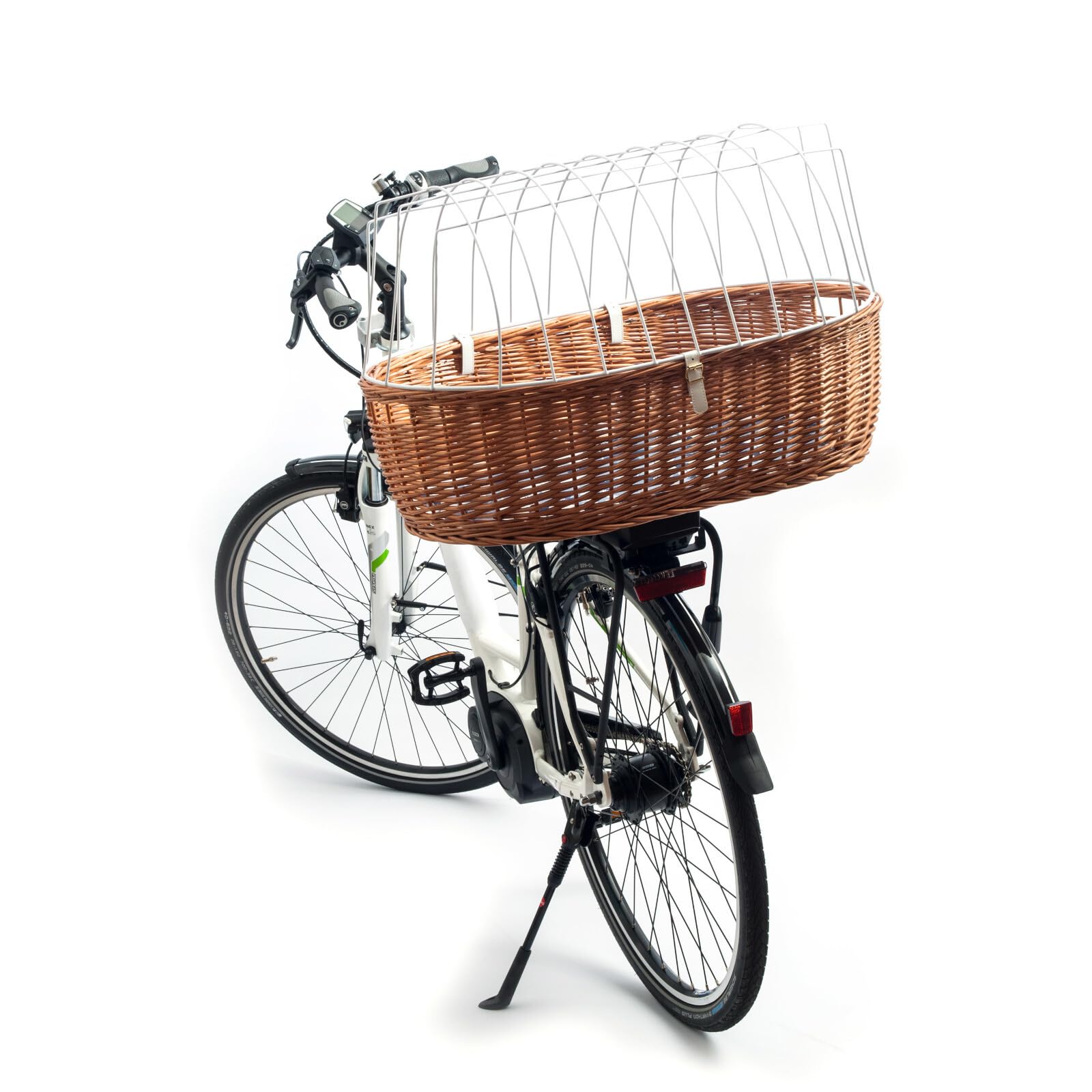 Aumüller XXL Tierkorb Braun,Weiß 70 x 50 x 42/22 cm