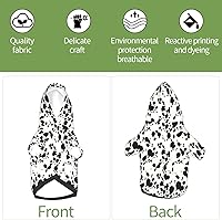 Vista 6 de Lindo disfraz de perro dálmata, sudadera con capucha con estampado de animales dálmatas para cachorros, ropa de invierno para Halloween, cosplay