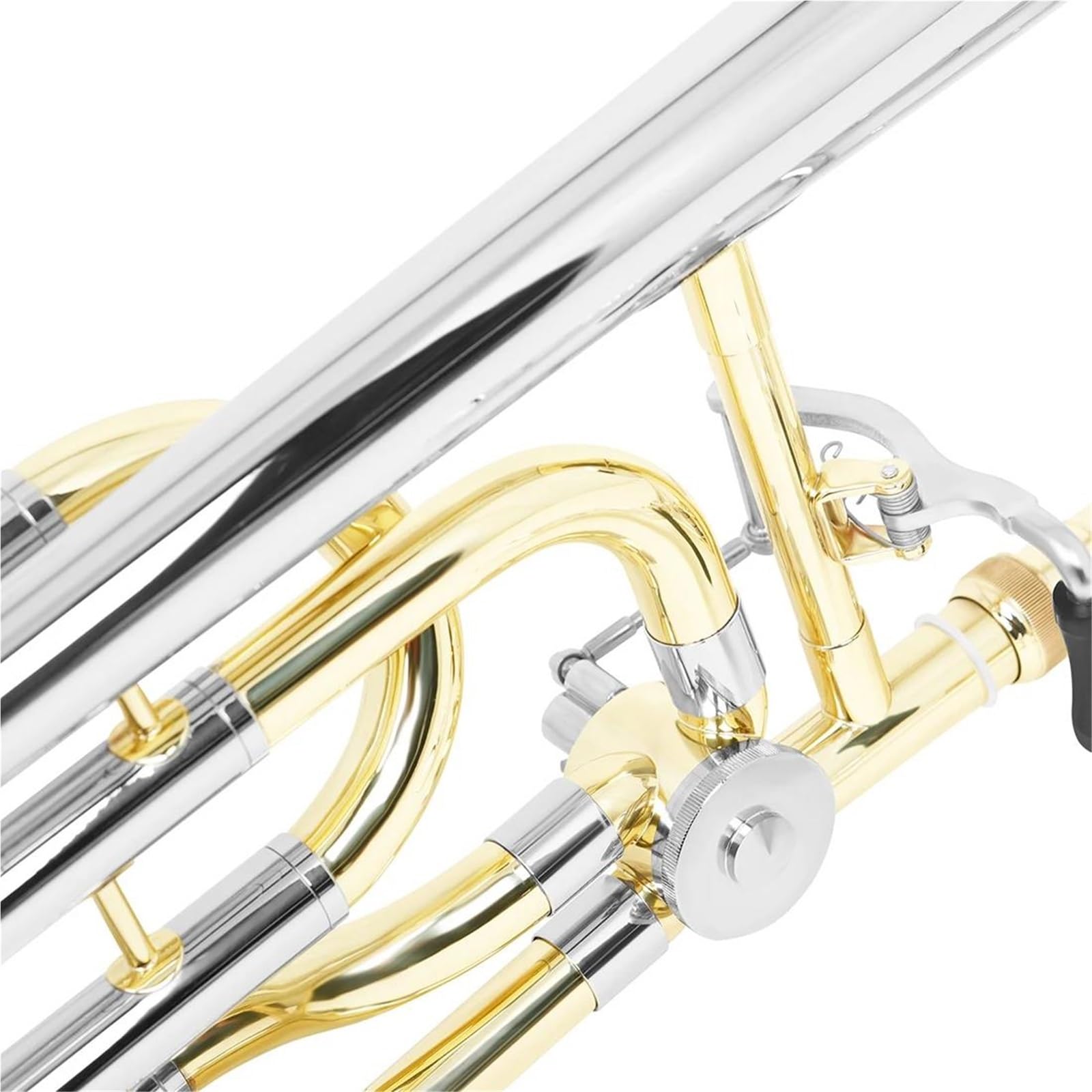 Professionelles B-Tenorposaune-Blechblasinstrument Mit Koffer Und Reinigungstuch Profiposaune