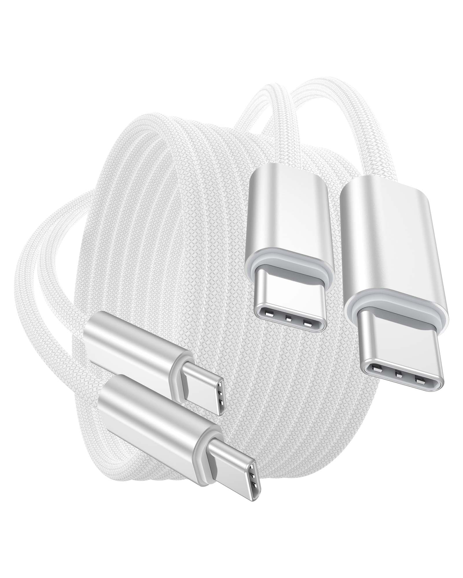 240W USB C to C Charging Cable 6FT 2-Pack for Apple Charger Type C Charge Fast Charging Cable
