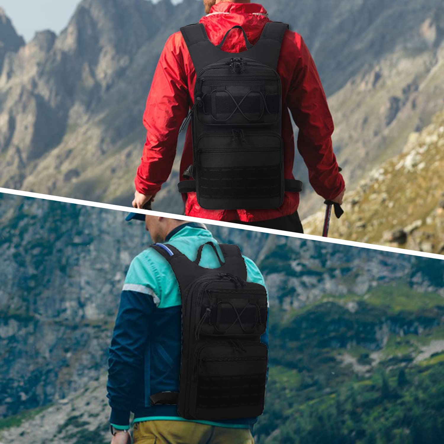 Gilet D'hydratation Running 2,6L – Sac à Dos Trail Léger, Réfléchissant, Pour Femme Et Homme – Marathon, Vélo, Randonnée