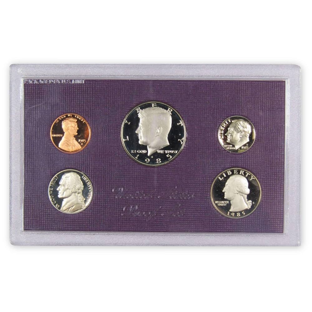アメリカミントプルーフ 1985年 5枚セット 楽天市場】アメリカミントプルーフコイン 1985年 5枚セット 貨幣