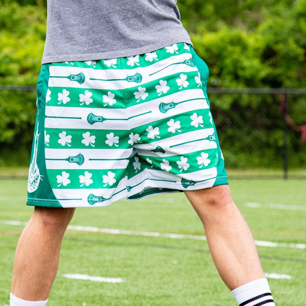 ChalkTalkSPORTS Lacrosse Performance Shorts - Shamrock St Patricks Day - Lacrosse Athletic Shorts - Youth Large - Image 5