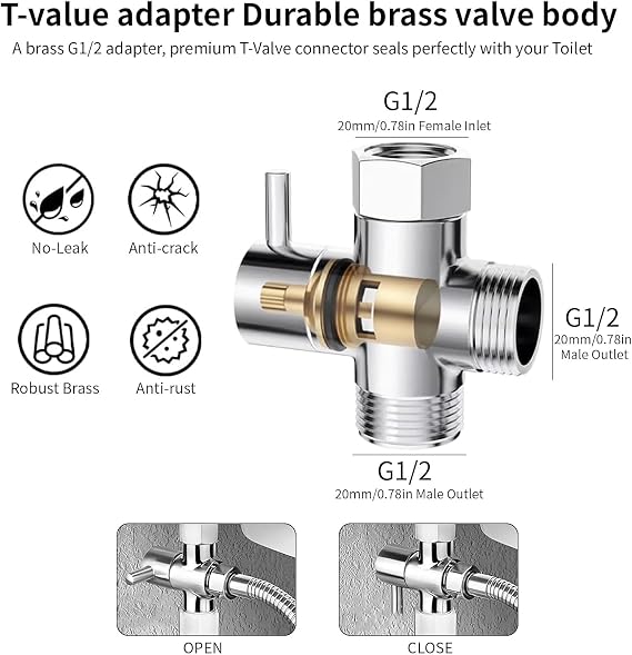 Handheld Bidet Sprayer Kit, Toilet Bidet Attachment