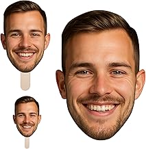 Custom Big Head Cutout, 12" to 48" Personalized Face Signs for Weeding,Graduations, Birthday Party, Upload Your Photo, on a Stick Coroplast Board, 1 Pc