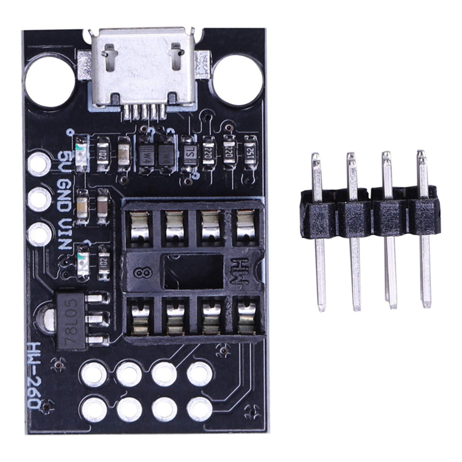 2x Entwicklungs-Programmierplatine Für ATtiny13A / 25 / 45 / 85 – Steckbar, DIP-8, 26x18,5 Mm 2x Entwicklungs-Programmierplatine Für ATtiny13A / 25 / 45 / 85 – Steckbar, DIP-8, 26x18,5 Mm