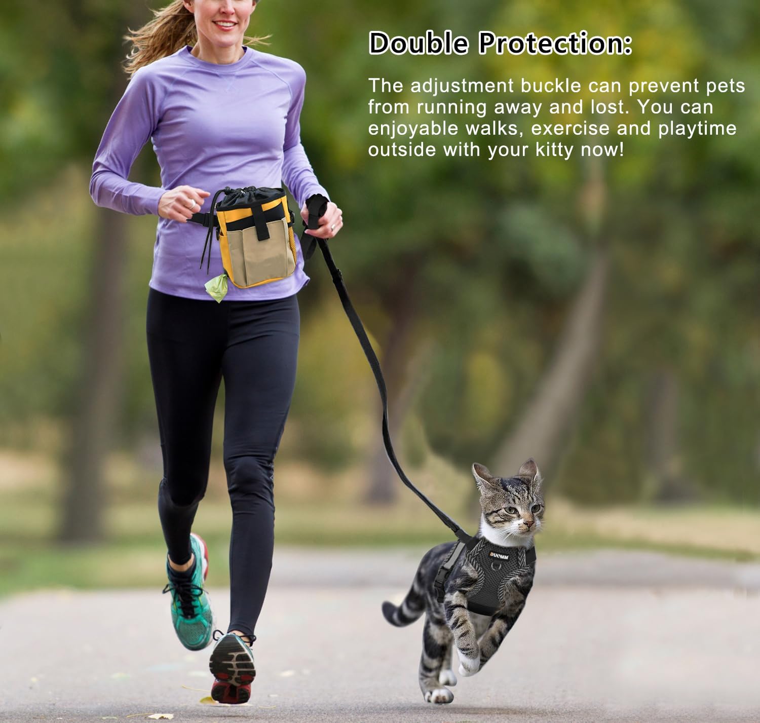 Cat Harness and Lead, Adjustable Kitten Harness with Reflective Strips, Cat Collar Set, Escape Proof Breathable Cat Vest Harness for Cats Dogs Pets Walking (S) 7 716Vsqp GWL. AC SL1500