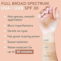 Vista 3 de Protector solar tintado para la cara, protector solar mineral tintado SPF 30, protector solar tintado, protector solar facial tintado, protector