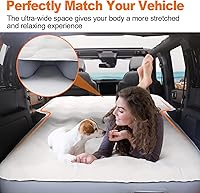 Vista 2 de Colchón de aire SUV de 65 pulgadas para maletero de SUV, colchón inflable ultra grueso de 10 pulgadas para SUV, colchón de aire SUV cama