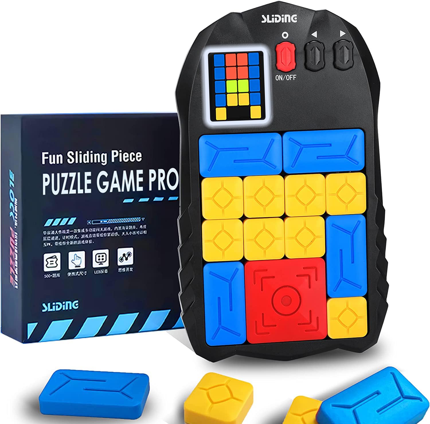 Super Slide Games, Puzzle Games - with 500+ Levels, Electronic Brain Games - STEM Learning Toy, Brain Teaser Puzzle Fun for All Ages