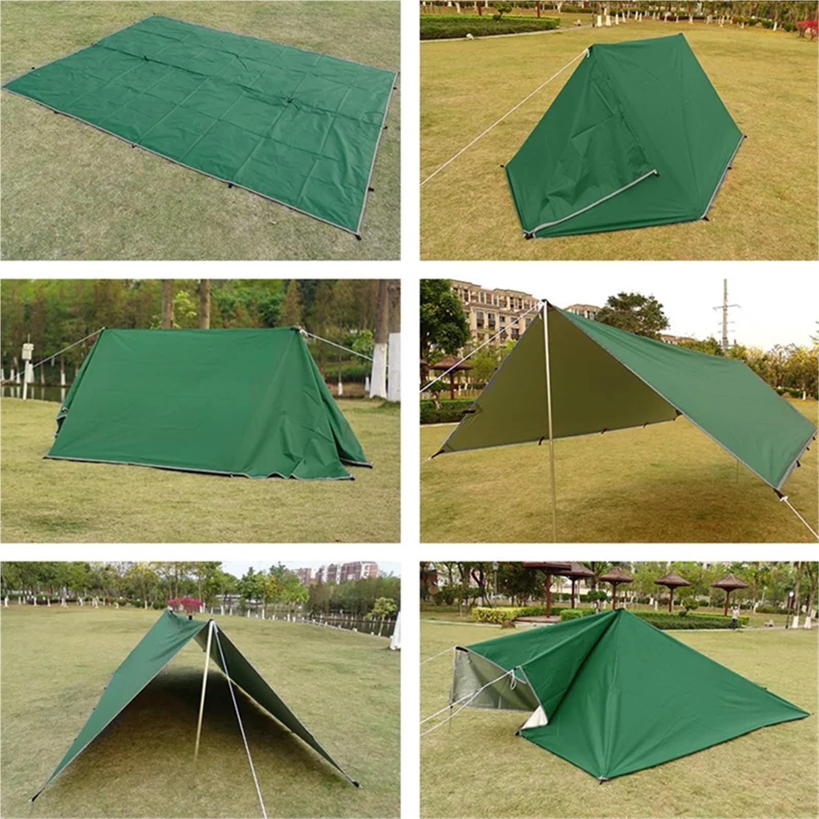 Auvent extérieur bâche imperméable camping plage pare-soleil abri ombre pluie mouche tente