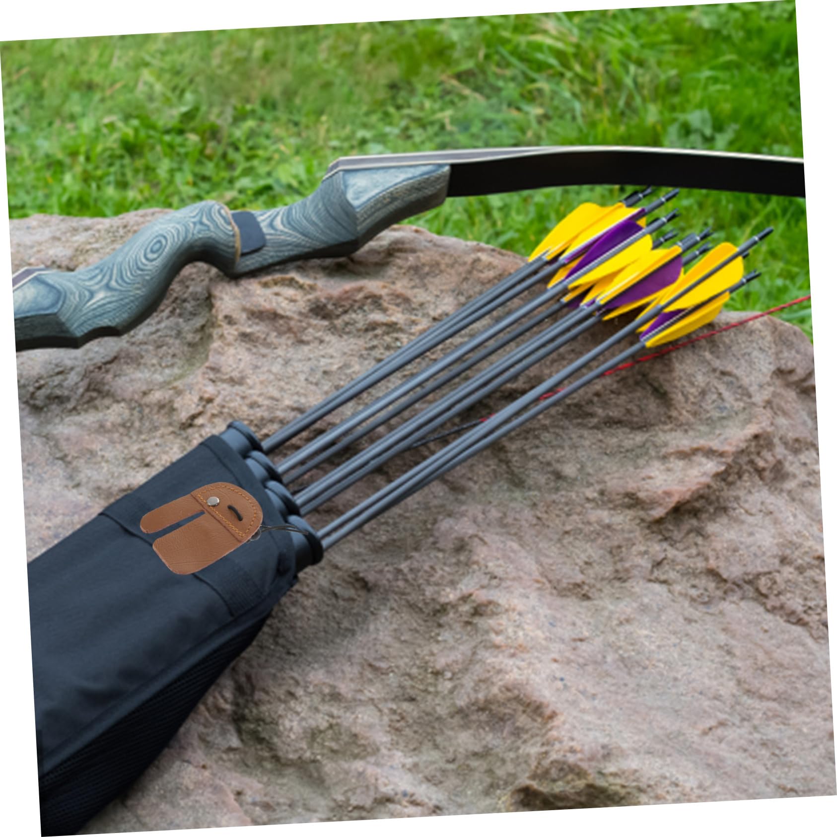 TOBBOMEY Rchery Finger Tab Double-Layer Finger Protector Finger Cover Protective Gear