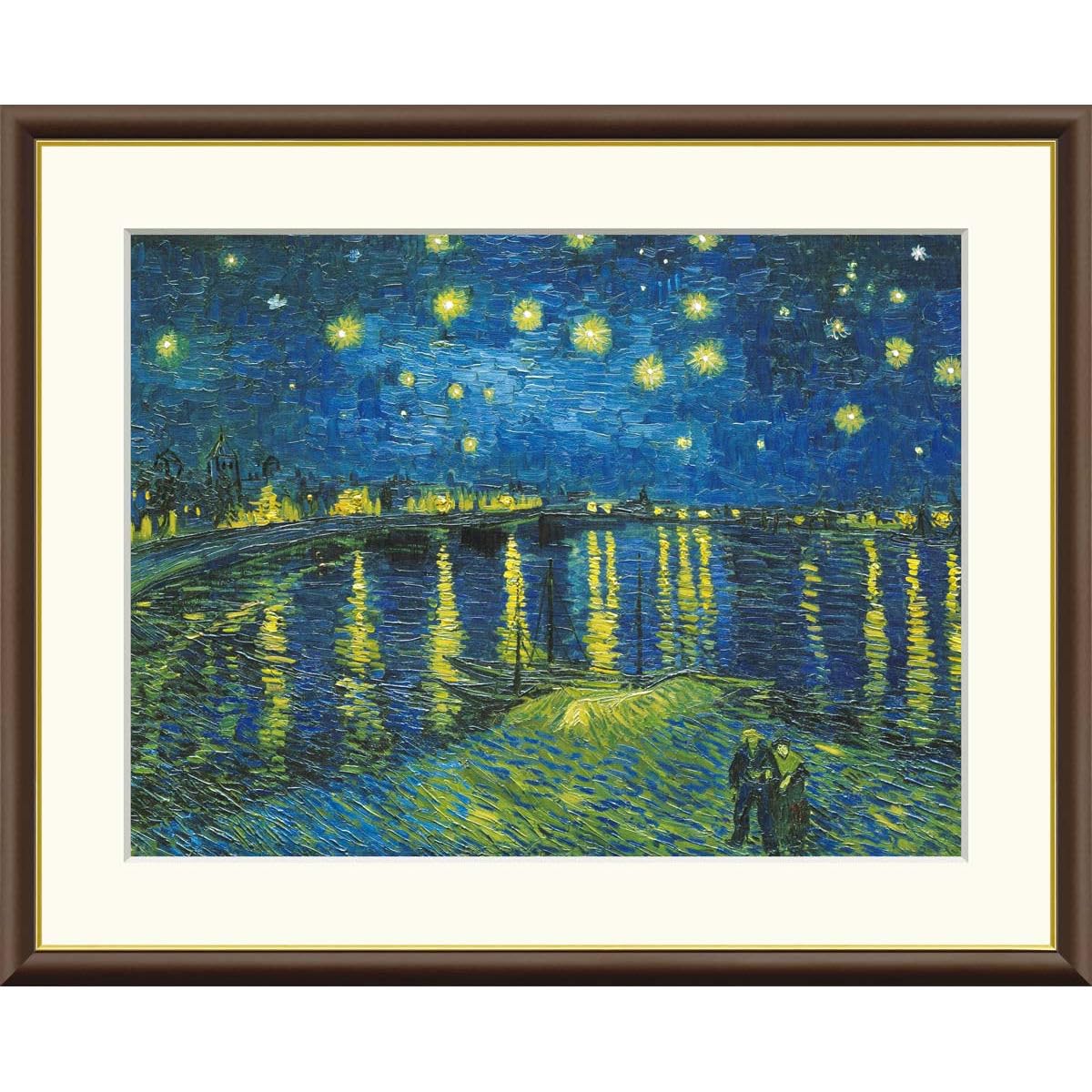 Amazon.co.jp: 絵画 世界の名画 ローヌ川の星月夜 フィンセント