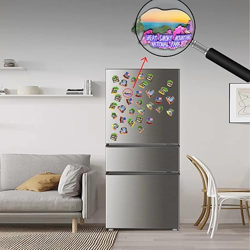 Miniatura 4 de Great Smoky Mountains National Park Tennessee USA - Imanes para refrigerador, productos de madera 3D, resistentes a la fricción, recuerdos de viaje,