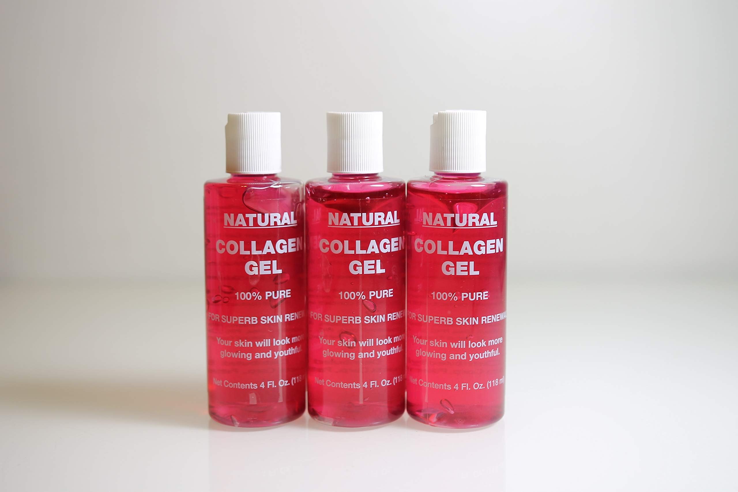 New Item Name: Natural Facial Collagen Gel (118 ml) - Organic Face Mask Beauty Care for Women - Hydrating and Moisturizing Pure Dermal Collagen for Dry Or Rough Skin - Get Healthier Younger Looking Skin (3 Pack) | By Cadie