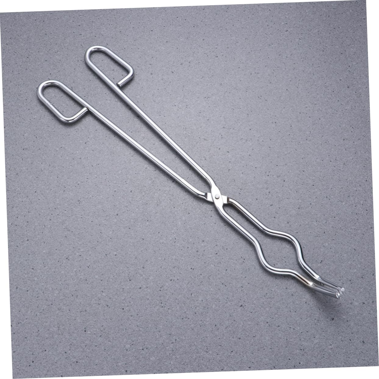 iplusmile Pinzas Para Crisol De Acero Cromado 45 Cm, Portamatraz Seguro Mango Antideslizante, Abrazadera Para Matraces y Vasos De Precipitados En Laboratorio Industrial