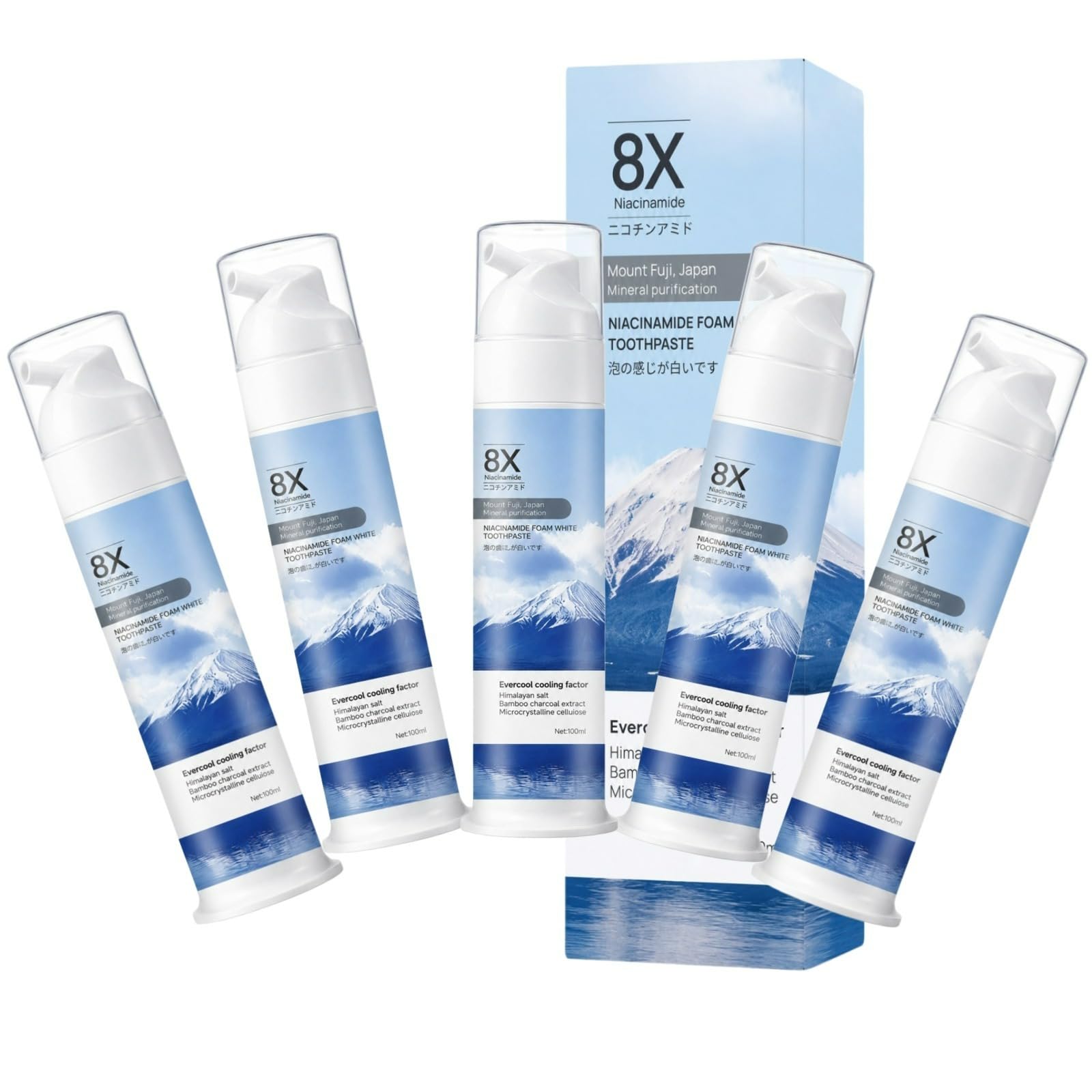 Niacinamide Dentifrice Blanchissant,Nettoyage Doux, Santé des Gencives