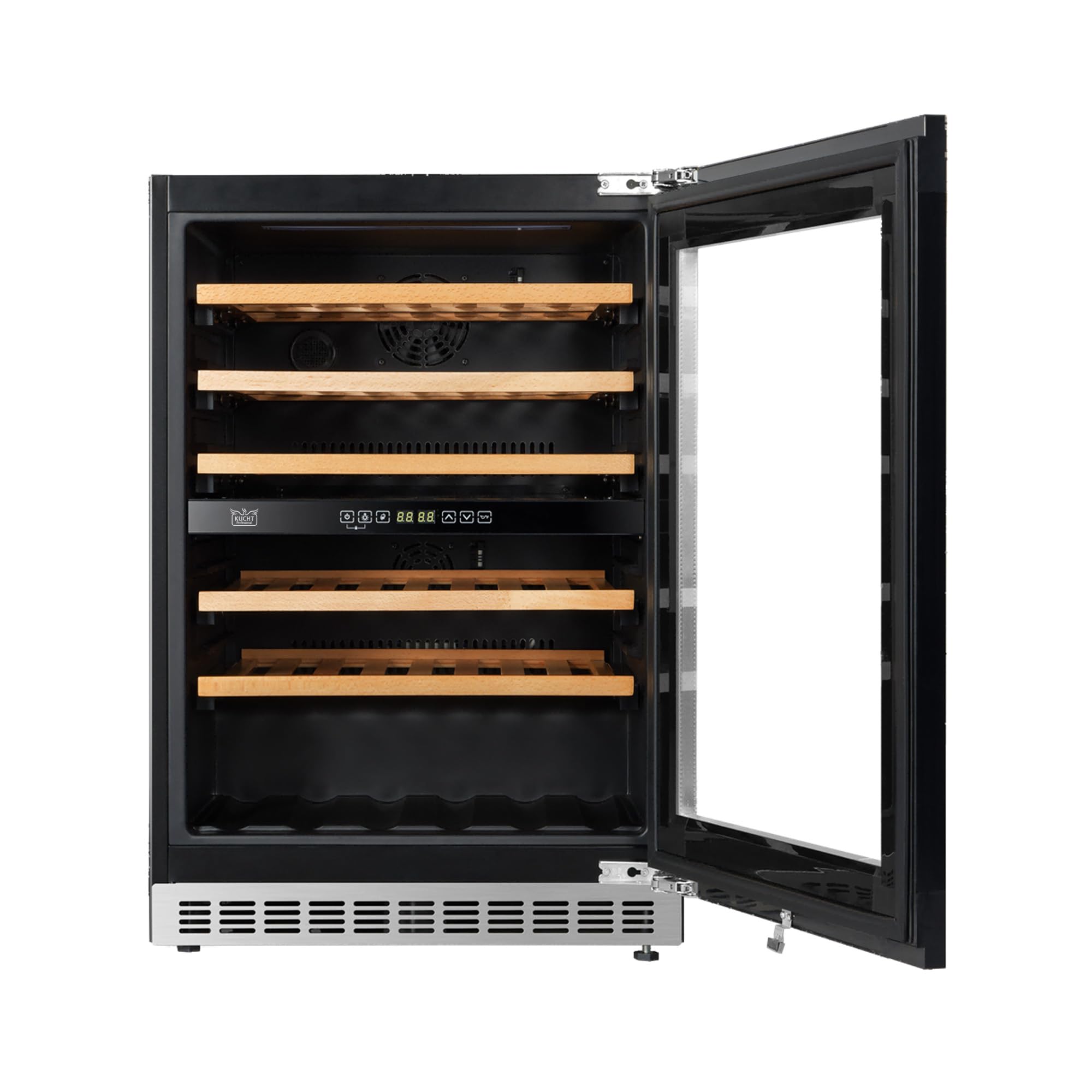 Kucht 24 in. Dual Zone 52-Wine Bottles Wine Cooler in Panel Ready