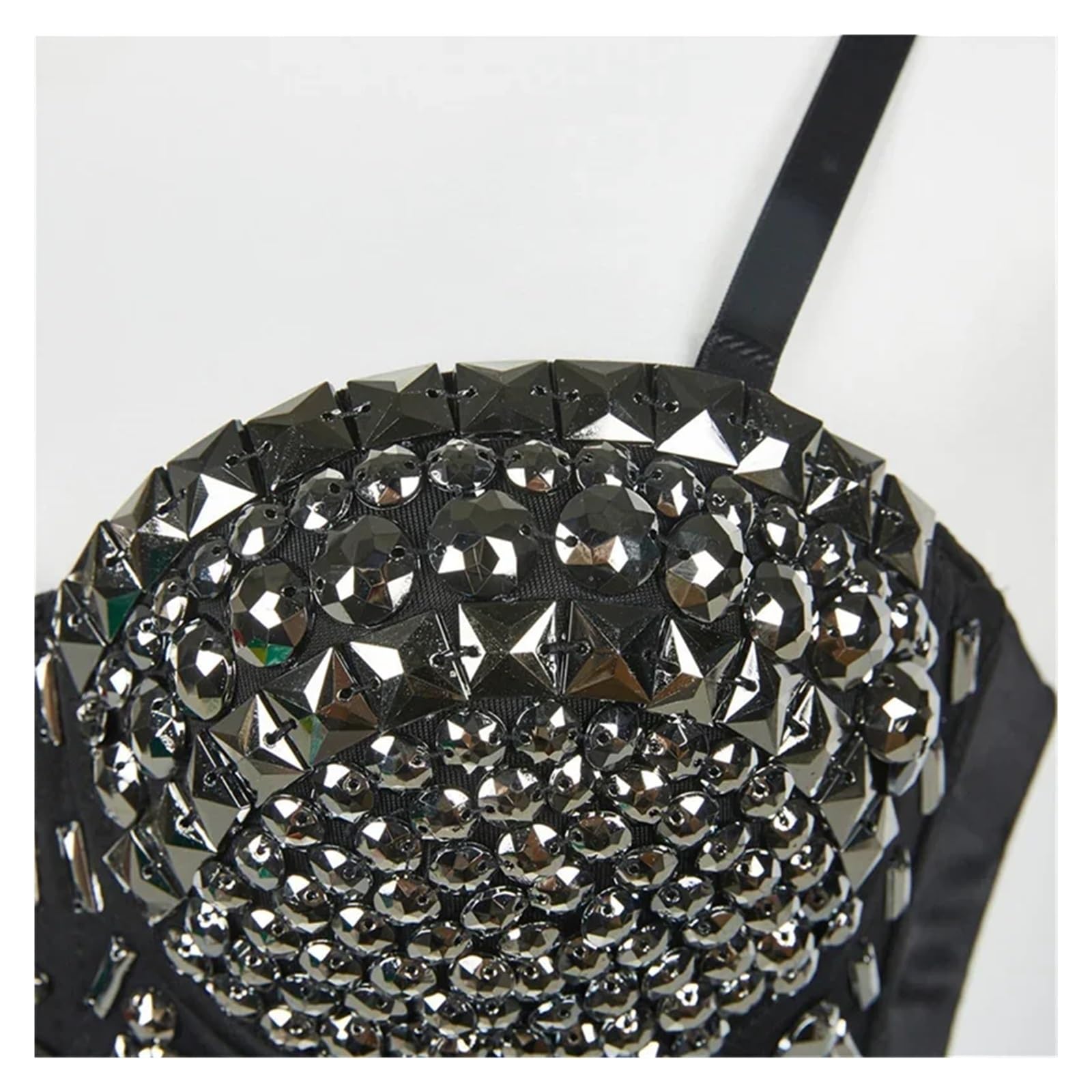 Bustier Crop Top Estivo Crop Top Donna Rivetto Diamante Corsetto Donna Abbigliamento Push Up Bustier Club Reggiseno Camis Handmade Ladies Canotte