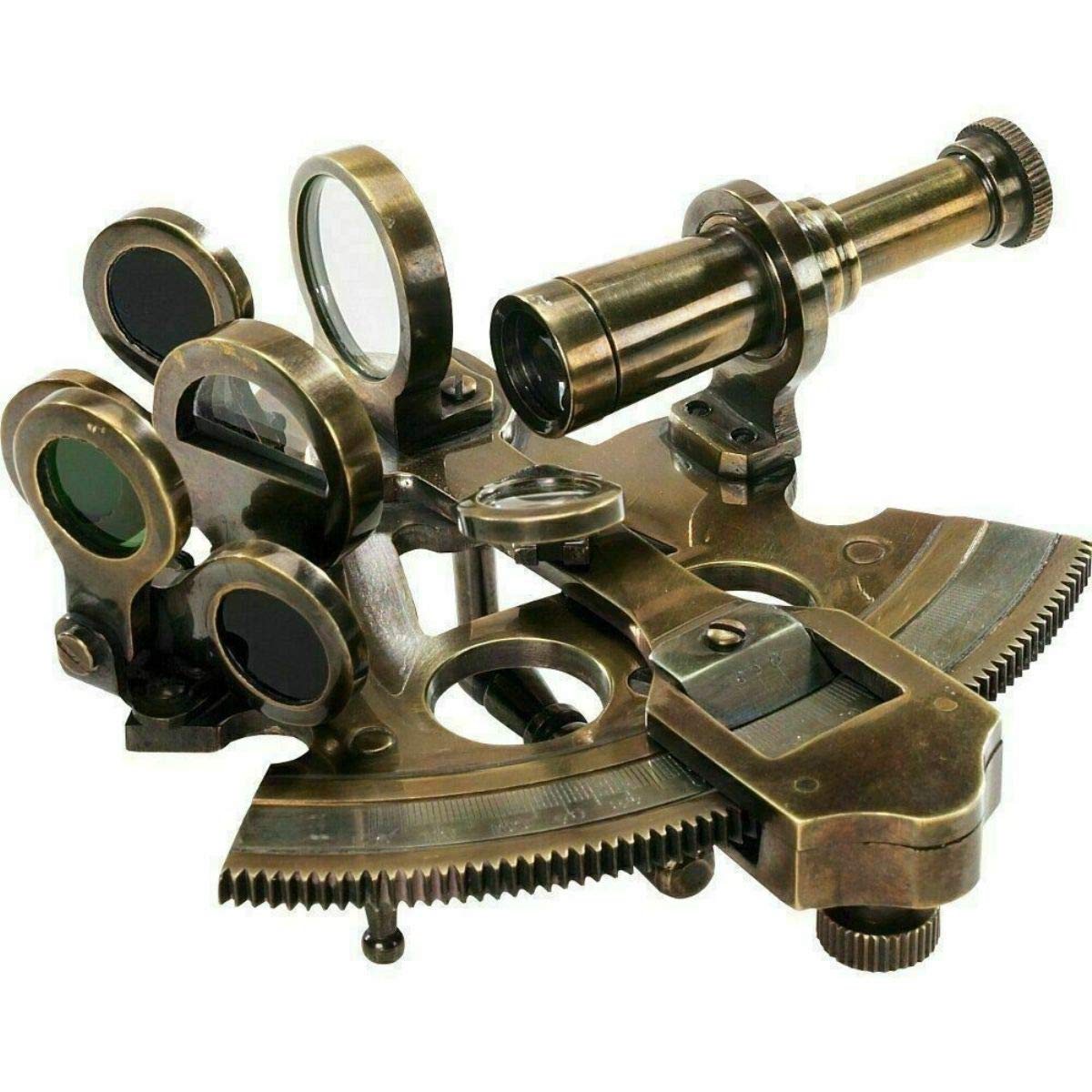 Vintage Inspired Telescope Authentic Models Pocket Sextant Bronze Finish Rustic Vintage Home Decor Gifts