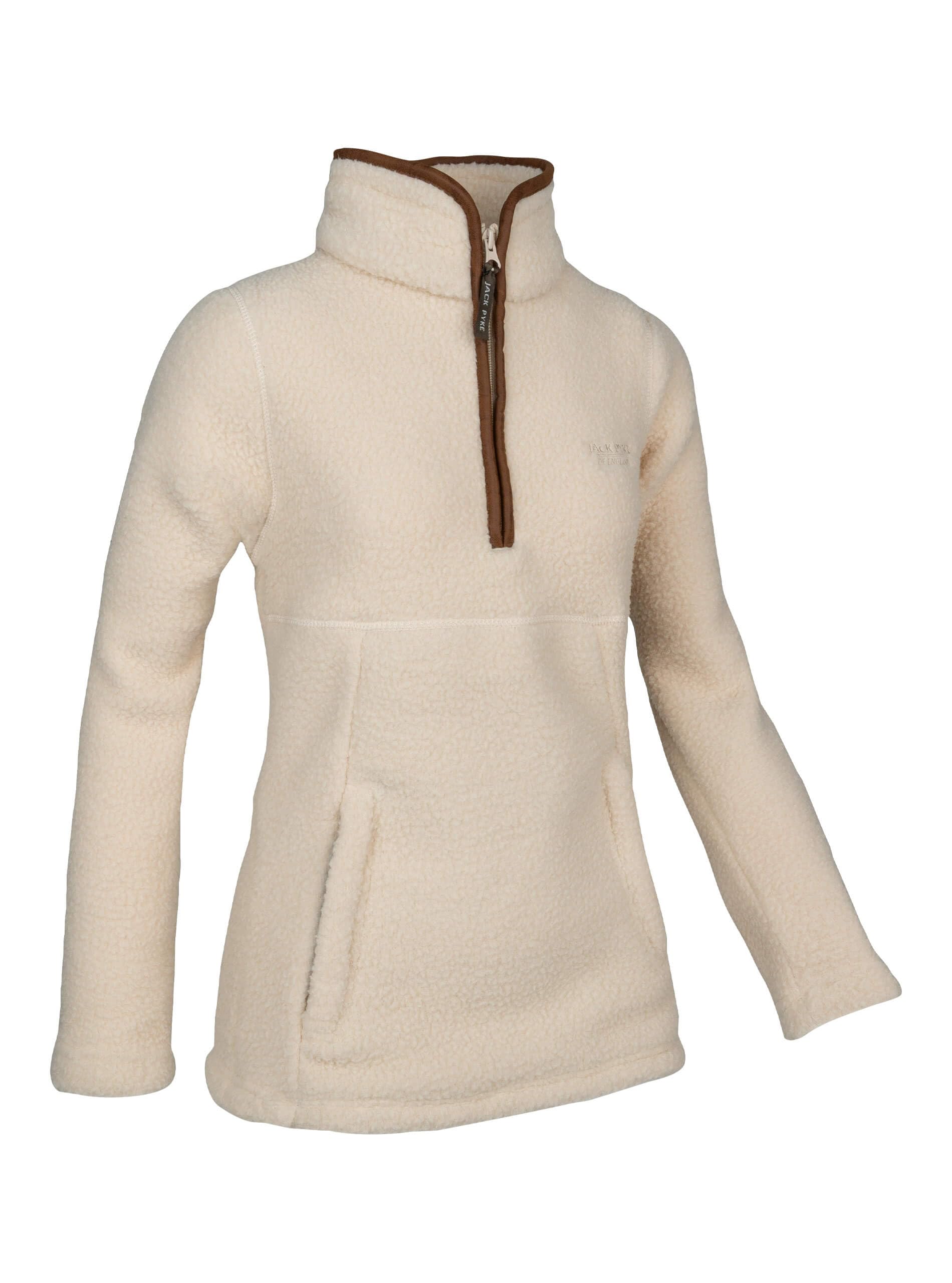 JACK PYKE Pull junior en polaire Sherpa à demi-fermeture éclair, pull en polaire pour enfants avec poche kangourou zippée, haut de campagne confortable pour la marche, le camping, la randonnée