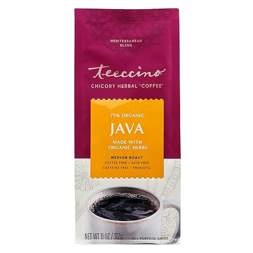 Miniatura 6 de Teeccino Java Achicoria de hierbas café alternativa última intervensión de cafeína última intervensión de ácido 11oz Pack de 3