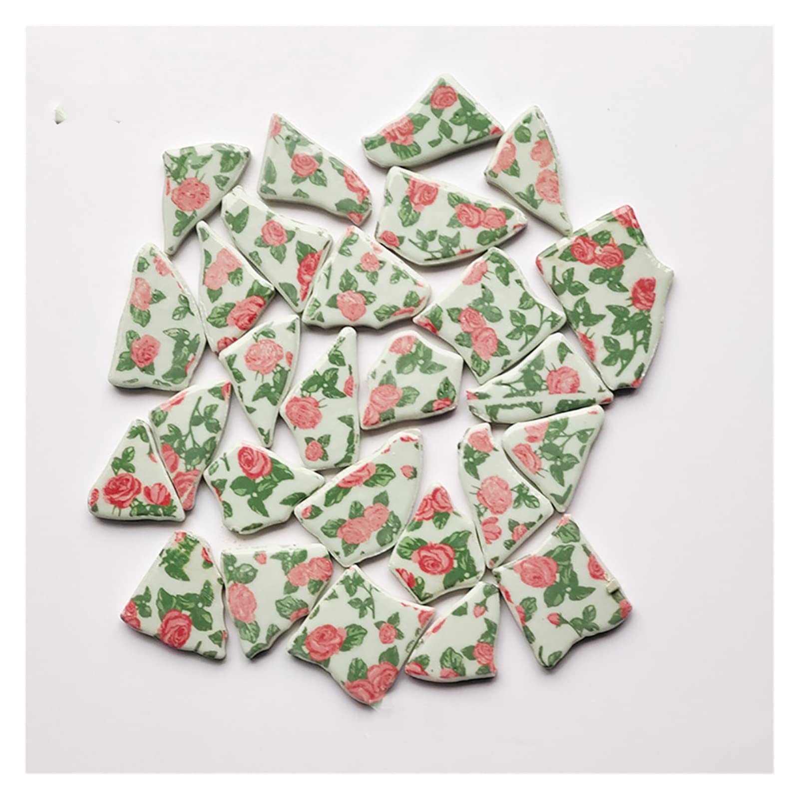 płytki mozaikowe, 100g Nieregularne płytki mozaikowe Ceramiczne Niebieskie białe kawałki ceramiki do tworzenia mozaiki DIY Hobby Ścienne rzemiosło Dekoracja(7)