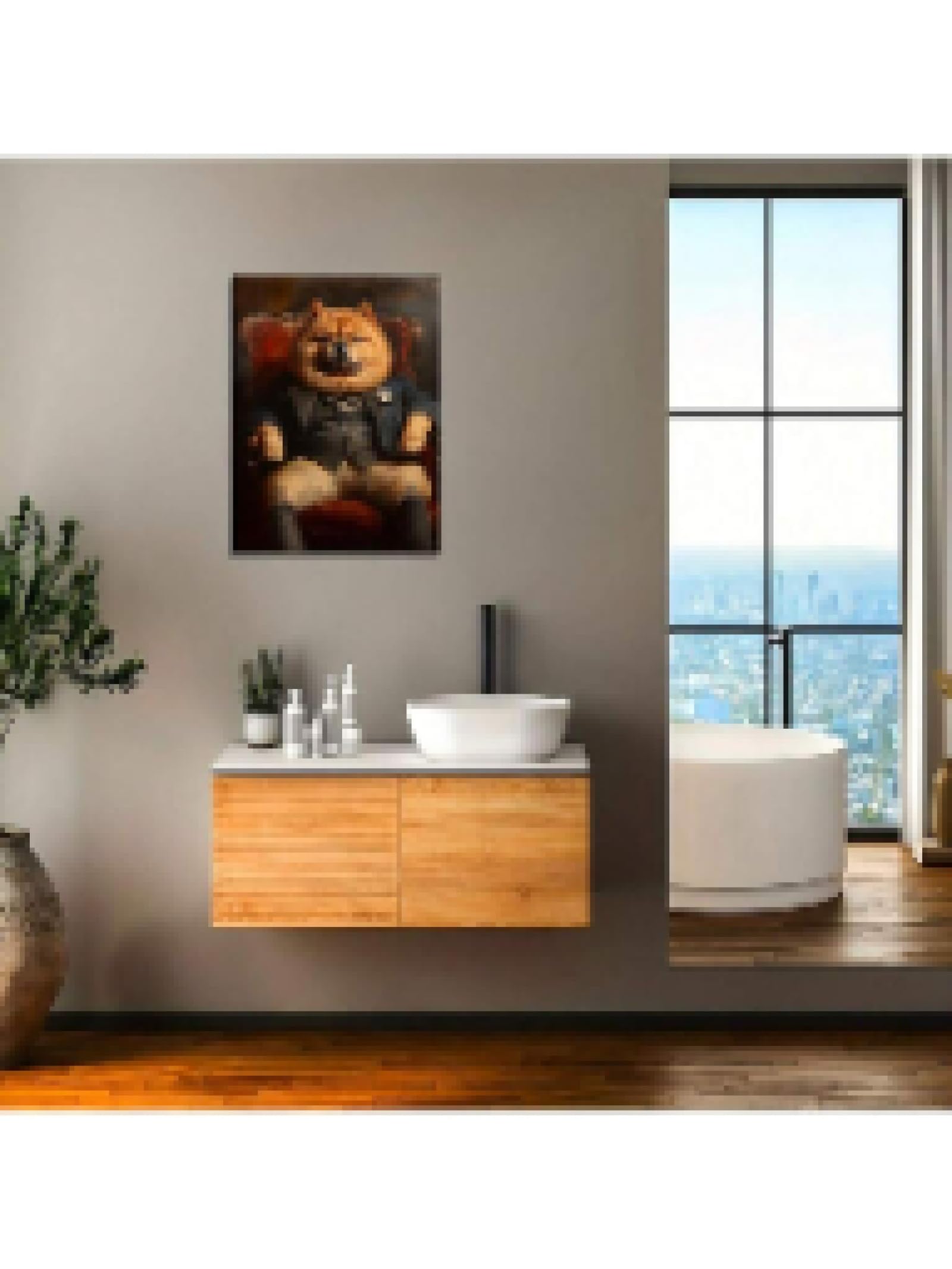 Chow Wall Art Art Prints Animal Art Decor Home Decor do salonu i sypialni Struktura 20 x 30 cm