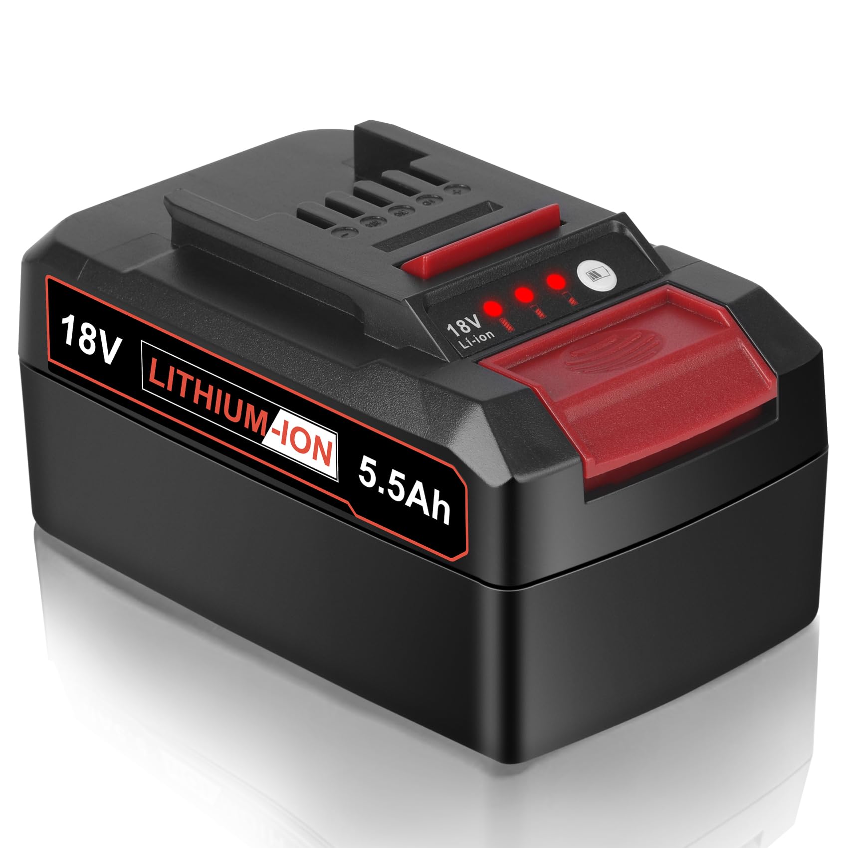Leisuda 5.5Ah 18V Li-ion Battery Compatible for Einhell 18V Power X-Change Series Tools and Garden Machines, Compatible with PXBP-600 PXBP-300 PXBAT52 PX-BAT52, 1 Pack