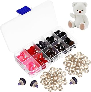 ULDIGI 70 Conjuntos De Arruelas De Bonecas De Pelúcia Suprimentos Fantoches Lavadora De Animais Artesanato De Segurança De Narizes DIY Gaxetas Urso Brinquedo De Crochê Artesanato De