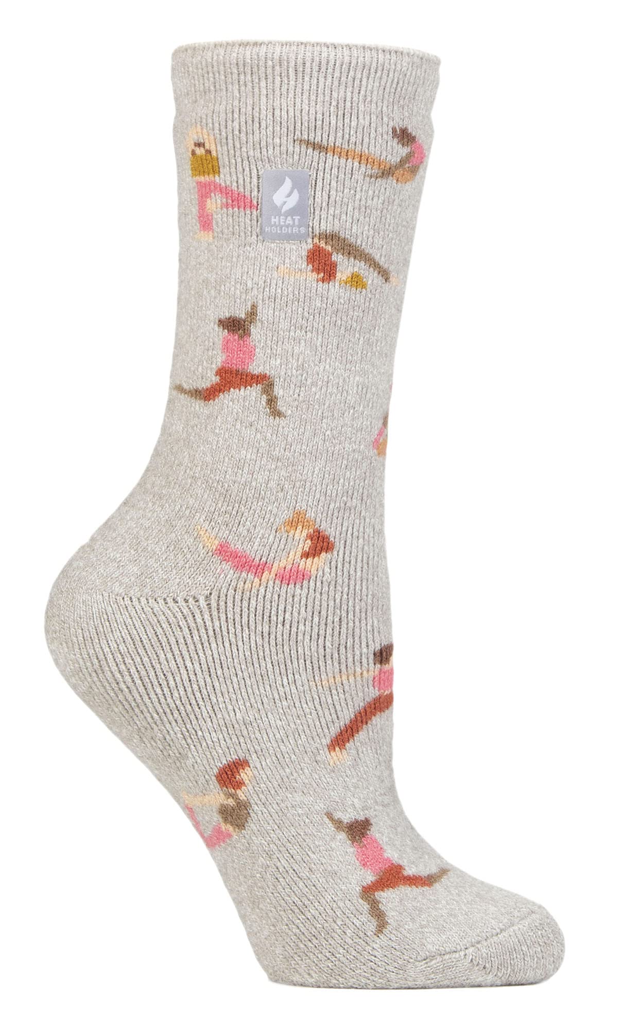 Heat Holders Women's Thermal Hobby Socks - Beige - Size 4-8