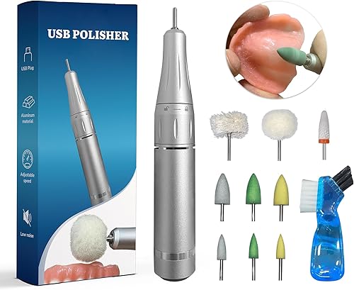 Pulidora USB, mini pulidora eléctrica portátil de 35000 RPM para corrección de bordes, alisado después de reparar, limpieza creando una superficie